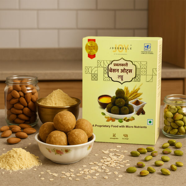 Nourishing Besan-Oats Laddus (6 Laddu Pack)